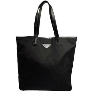 Prada Black Tessuto Tote Shoulder Bag
